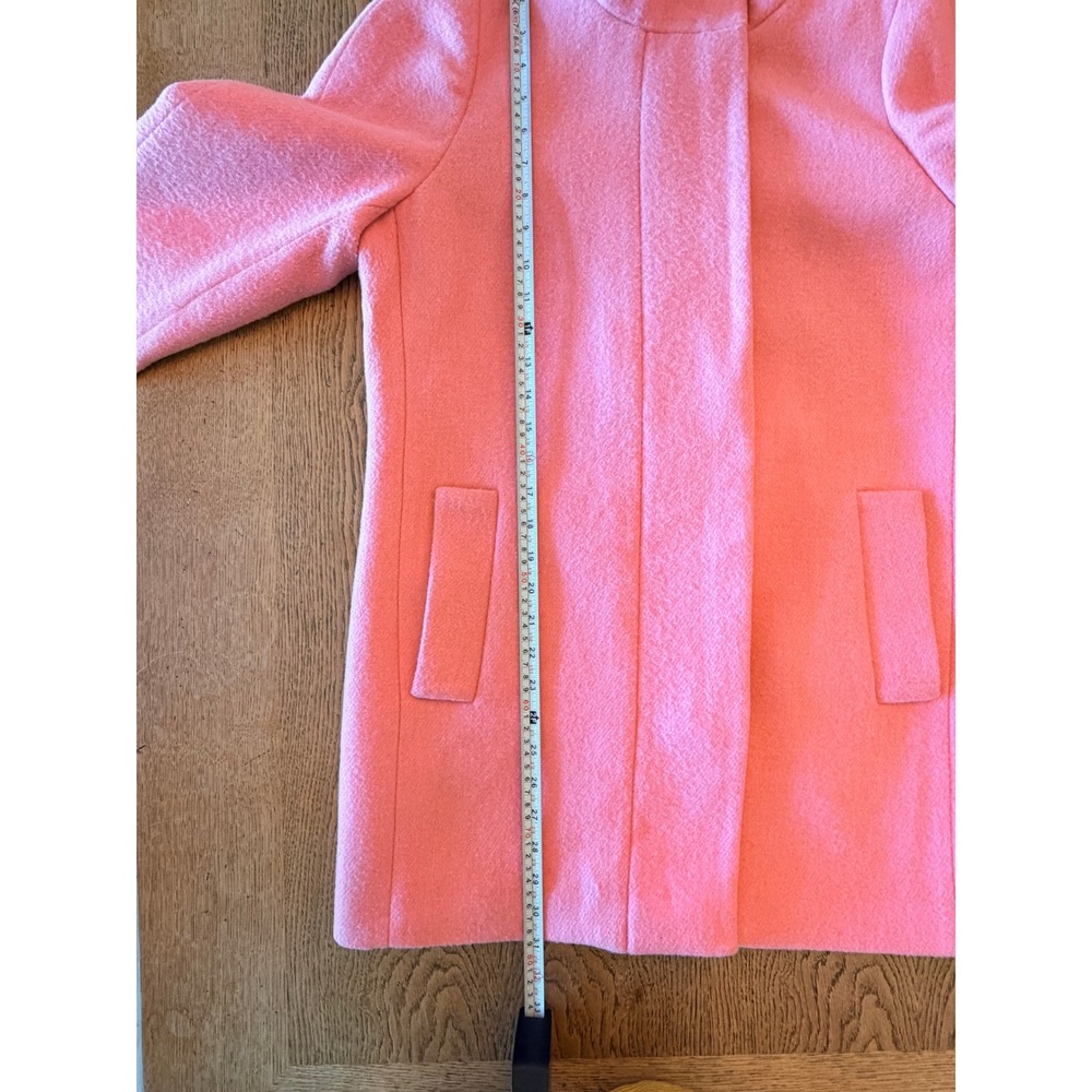 J. Crew Mercantile City Coat Petal‎ Pink Wool Blend Stadium Coat Spring Jacket 6 - Picture 10 of 13